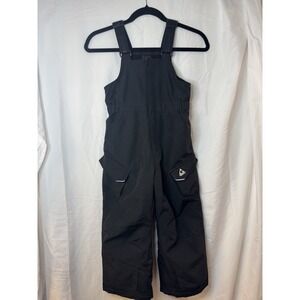 Gerry Kids Snow Bibs Sz 5 Black W/adjustable Straps Playtime Snow